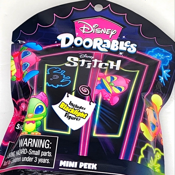 Disney Other - Disney Doorables Disney's Stitch Blacklight Mystery Blind Bag ☆》BNIB《☆